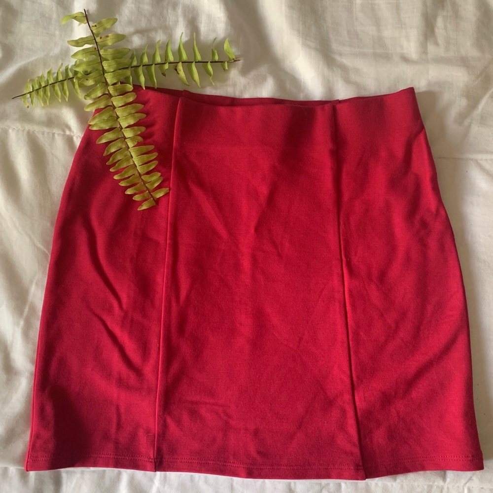 pink mini-skirt